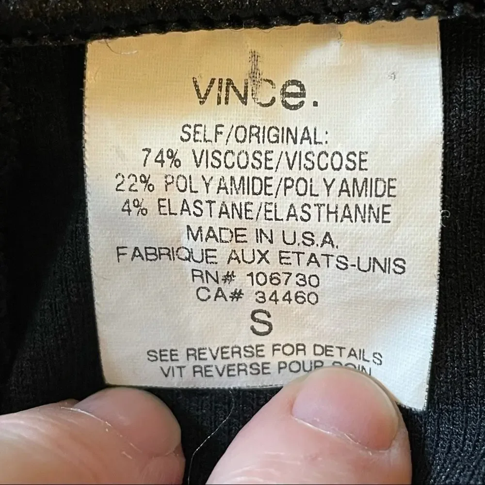 Vince‎ Black Knit Leggings Size Small